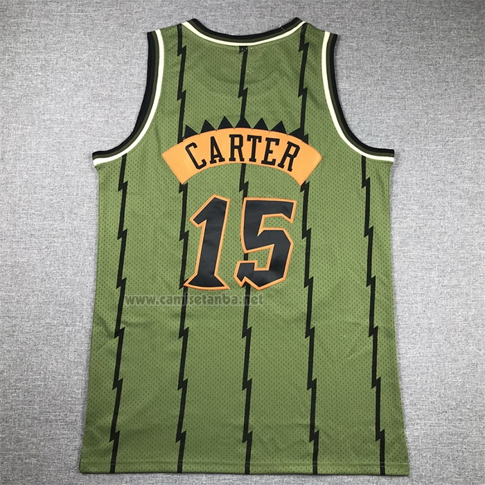 Camiseta Toronto Raptors Vince Carter #15 Mitchell & Ness 1998-99 Verde